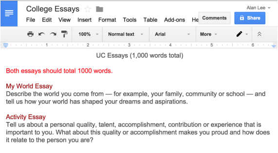 Essays Personal Expectations